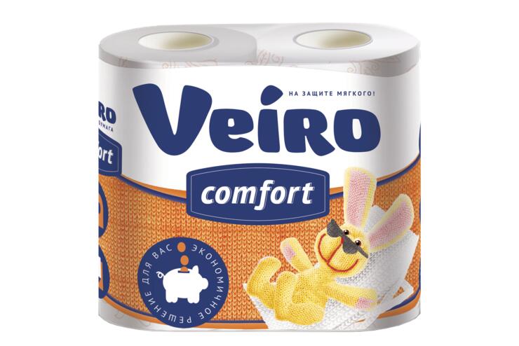 Туалетная бумага двухслойная «Veiro» COMFORT