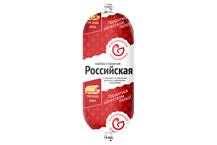 Колбаса Российская «Межениновские продукты», 450 г