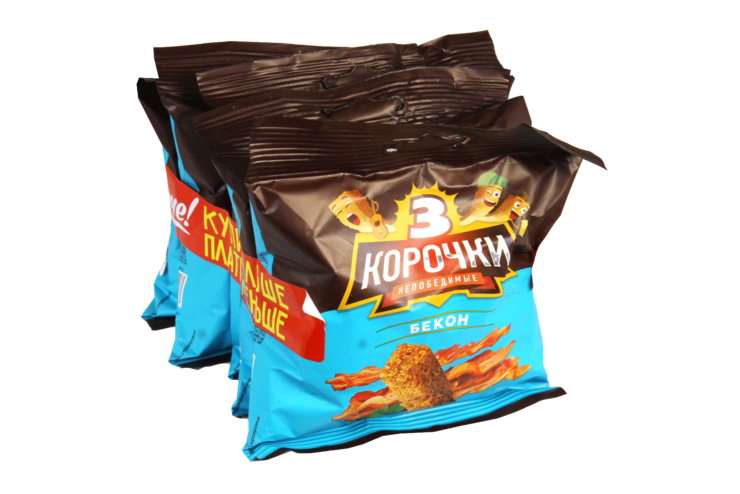 Сухарики «3 Корочки» со вкусом бекона, 200 г – купить по приятной цене ...