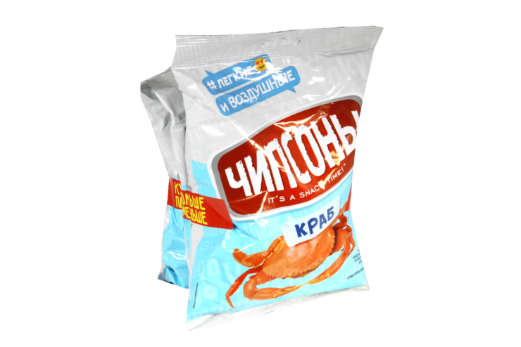 Чипсы «Чипсоны» со вкусом краба, 120 г – купить по приятной цене с ...