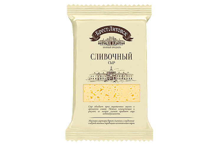 Сыр 50% «Брест-Литовск» сливочный, 200 г