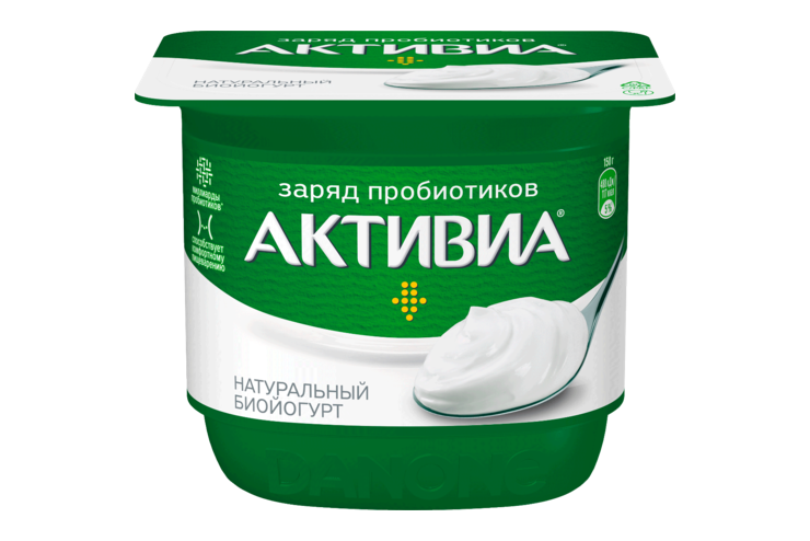 Биойогурт 3.5% «Активиа» натуральный, 150 г Биойогурт 3.5% «Активиа» натуральный, 150 г