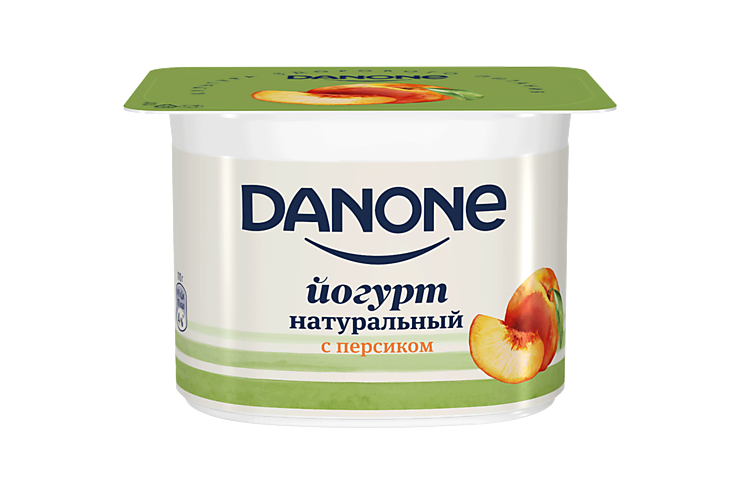 Йогурт 2.9% «Danone» с персиком, 110 г