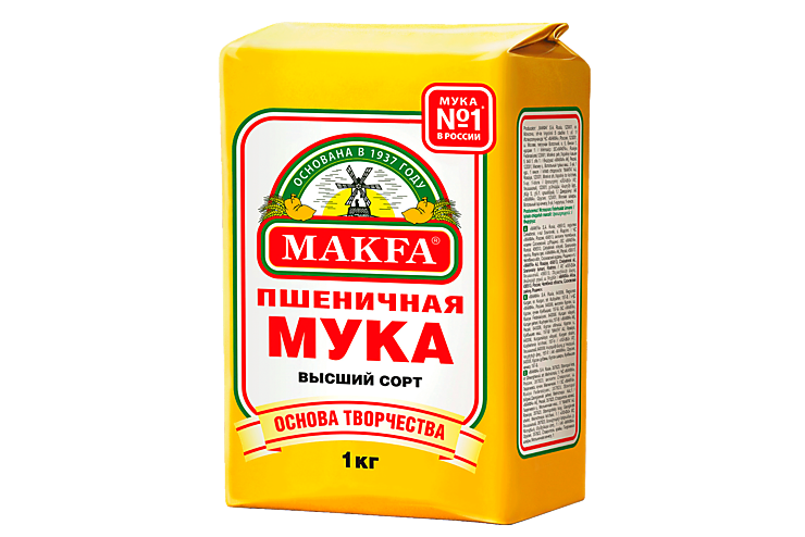Мука пшеничная «Makfa», 1 кг