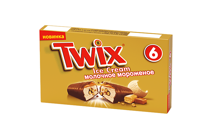 Мороженое «Twix» 6 батончиков, 205 г