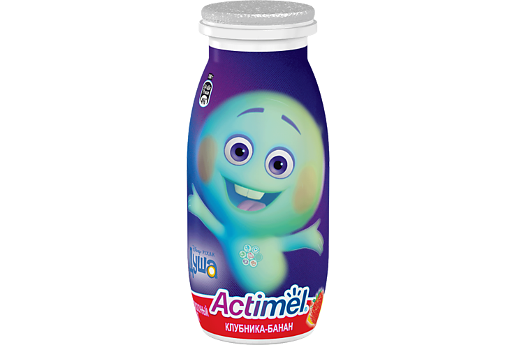 Кисломолочный напиток детский 2.5% «Actimel» Клубника и банан, 100 г
