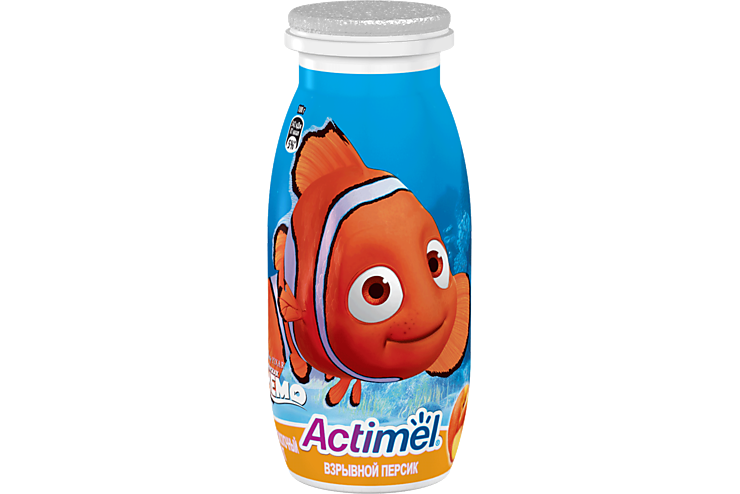Кисломолочный напиток детский 2.5% «Actimel» Персик, 100 г