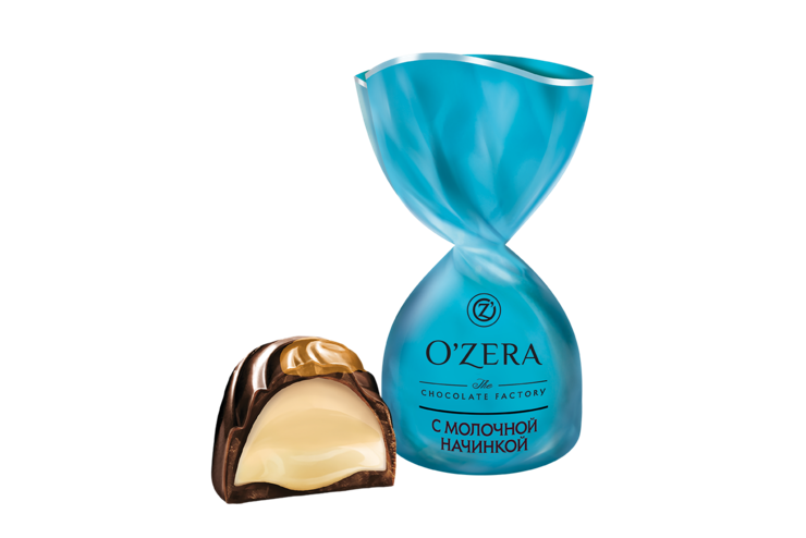 Конфеты «O'Зera» с молочной начинкой Конфеты «O'Зera» с молочной начинкой