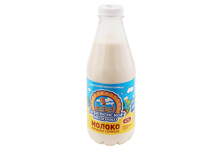 Молоко топленое 4% «Деревенское молочко», 850 г