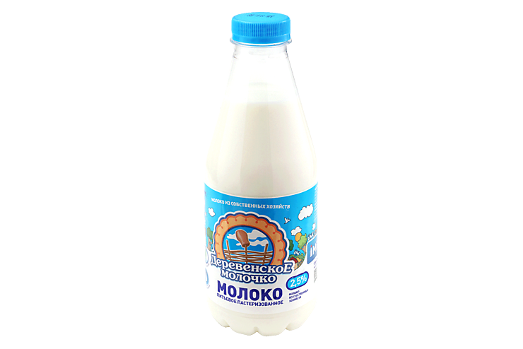 Молоко 2.5% «Деревенское молочко», 850 г