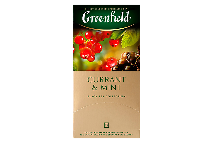 Чай черный «Greenfield» Currant & Mint, 25 пакетиков