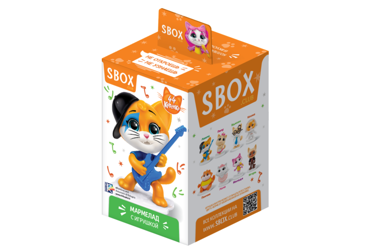 Мармелад жевательный «Sweet box» с игрушкой «44 котенка», 10 г Мармелад жевательный «Sweet box» с игрушкой «44 котенка», 10 г