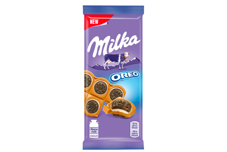 Шоколад молочный «Milka» с печеньем Oreo, 92 г Шоколад молочный «Milka» с печеньем Oreo, 92 г