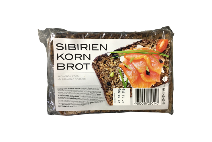 Хлеб зерновой «SIBIRIEN KORN BROT» «6 злаков с полбой», 280 г – купить ...