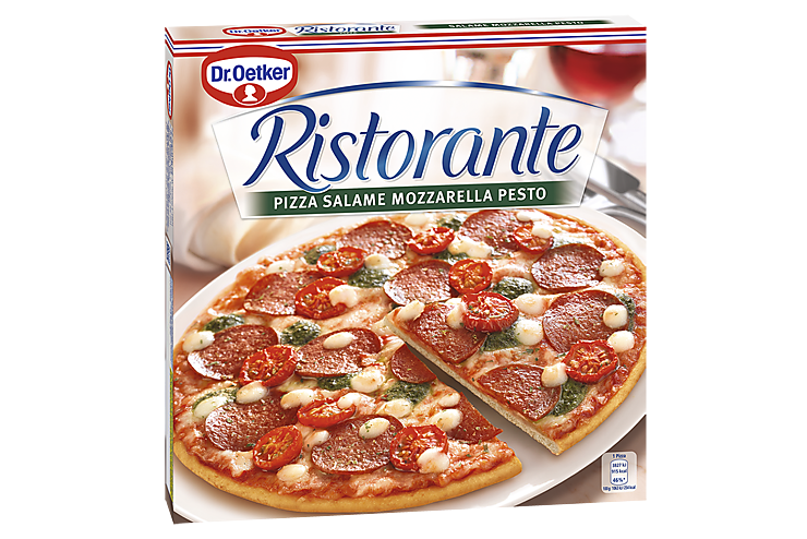 Пицца «Ristorante» Салями, Моцарелла, Песто, 360 г