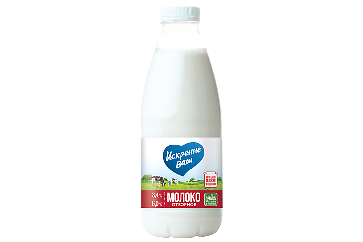 Молоко «Искренне Ваш» Отборное, 3.4-6%, 930 г