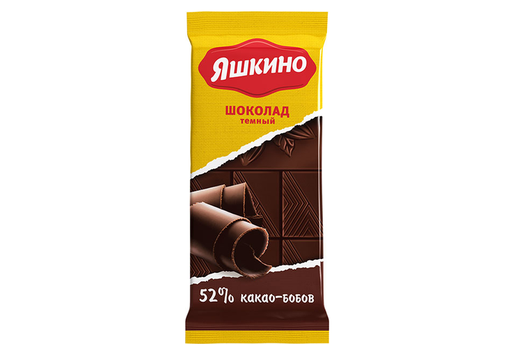 «Яшкино», шоколад тёмный, содержание какао 52%, 90 г «Яшкино», шоколад тёмный, содержание какао 52%, 90 г