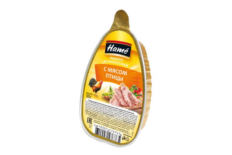 Паштет «Hame» деликатесный с мясом птицы, 105 г Паштет «Hame» деликатесный с мясом птицы, 105 г