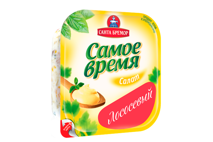 Салат «Самое время» Оливье с лососем, 150 г Салат «Самое время» Оливье с лососем, 150 г