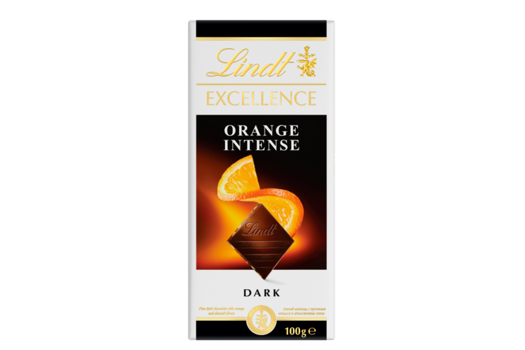 Шоколад темный «Lindt» Excellence со вкусом апельсина и кусочками миндаля, 100 г Шоколад темный «Lindt» Excellence со вкусом апельсина и кусочками миндаля, 100 г