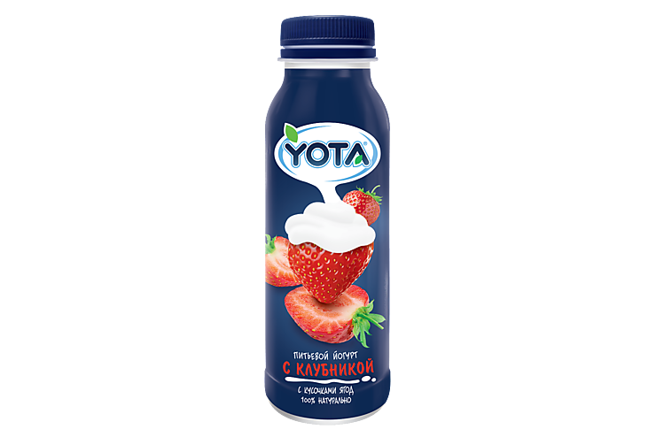 Йогурт питьевой «Yota» с клубникой, 300 г