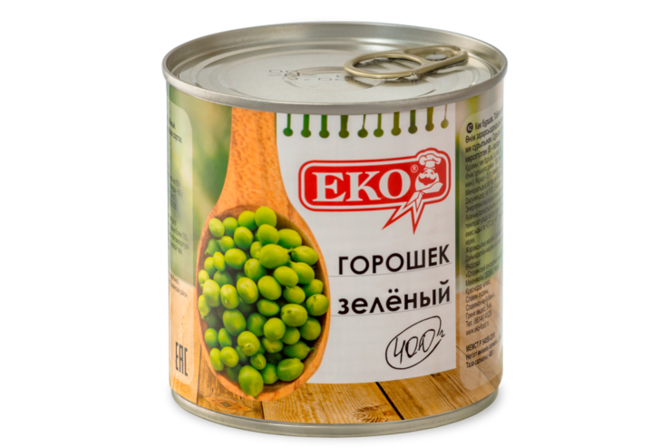 Горошек «EKO» высший сорт, 400 г Горошек «EKO» высший сорт, 400 г