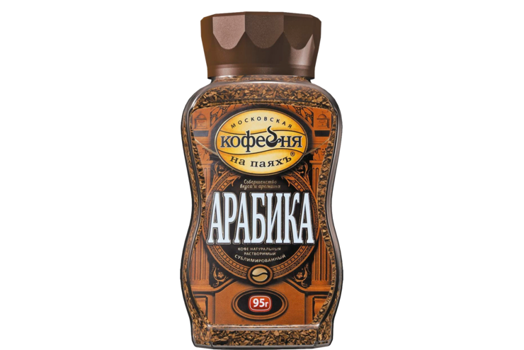 Kофе натуральный «МКП» Арабика, растворимый с молотым, 95 г Kофе натуральный «МКП» Арабика, растворимый с молотым, 95 г