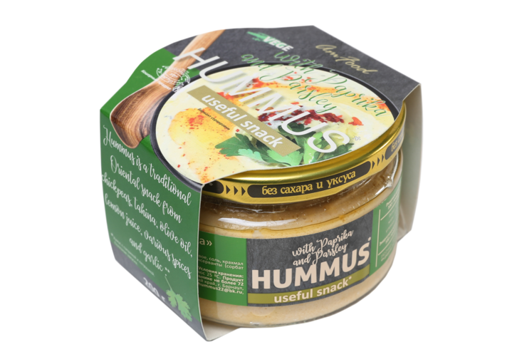 Хумус «Полезные продукты» с паприкой и петрушкой, 200 г Хумус «Полезные продукты» с паприкой и петрушкой, 200 г