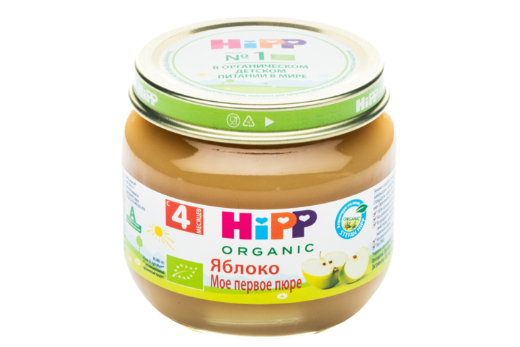 Фруктовое пюре «HIPP» Яблоко, 80 г Фруктовое пюре «HIPP» Яблоко, 80 г