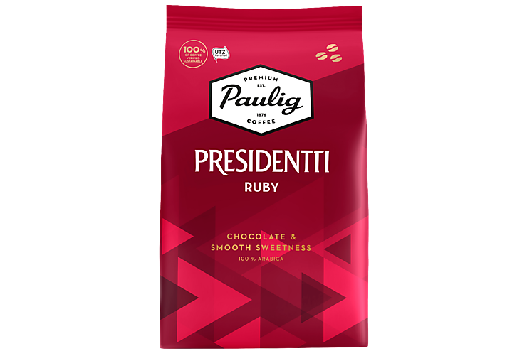 Кофе «Paulig Presidentti» Ruby, в зернах, 1 кг
