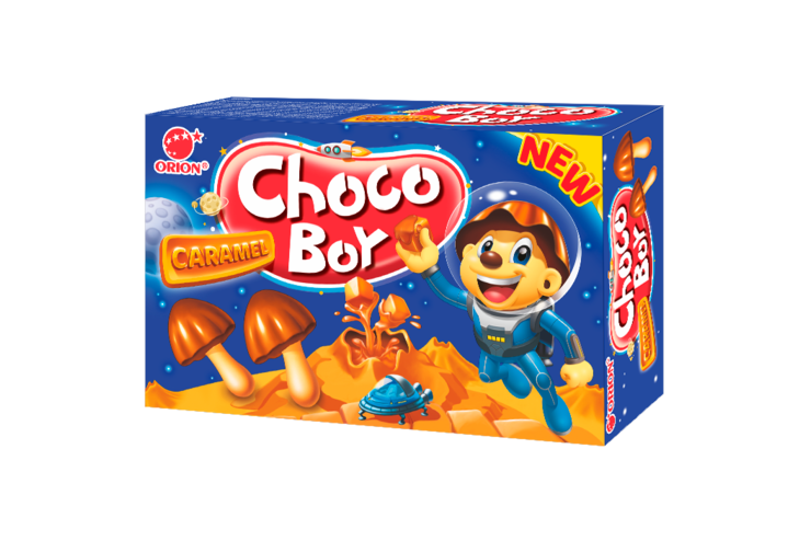 Печенье «Orion» Choko Boy Карамель, 45 г Печенье «Orion» Choko Boy Карамель, 45 г