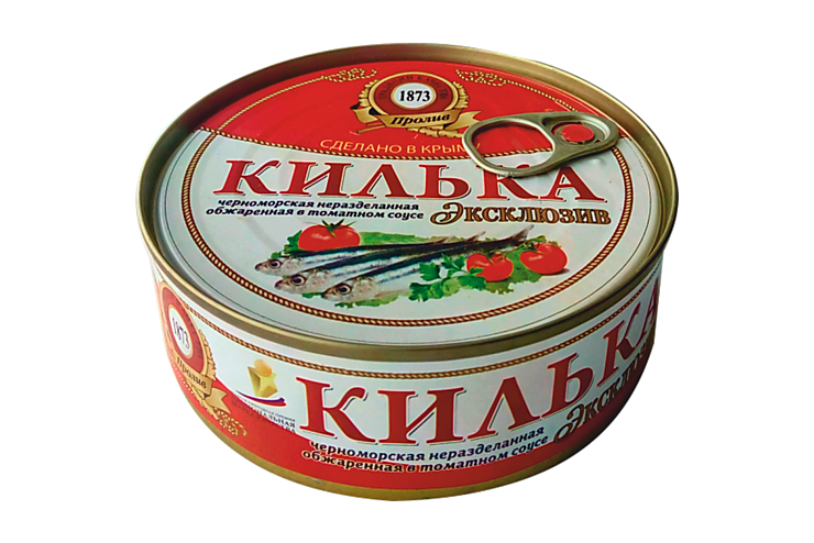 Килька «Пролив» черноморская, обжаренная в томатном соусе, 240 г