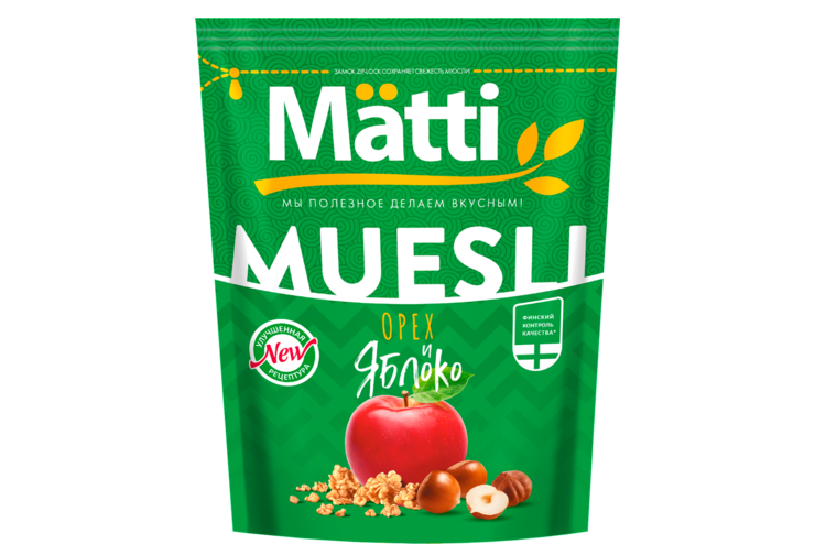 Мюсли «Matti» с орехом и яблоком, 250 г Мюсли «Matti» с орехом и яблоком, 250 г