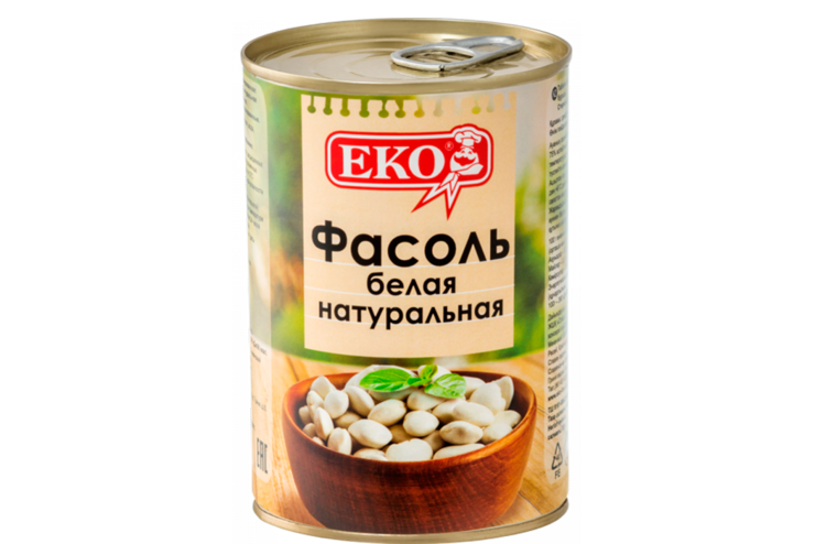 Фасоль белая «Еко» натуральная, 400 г Фасоль белая «Еко» натуральная, 400 г