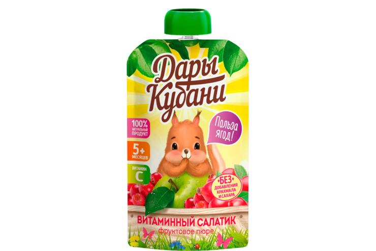 «Дары Кубани», пюре фруктово-ягодное, 90 г