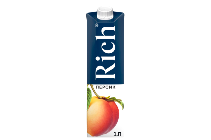 Нектар «Rich» Персиковый, 1 л Нектар «Rich» Персиковый, 1 л