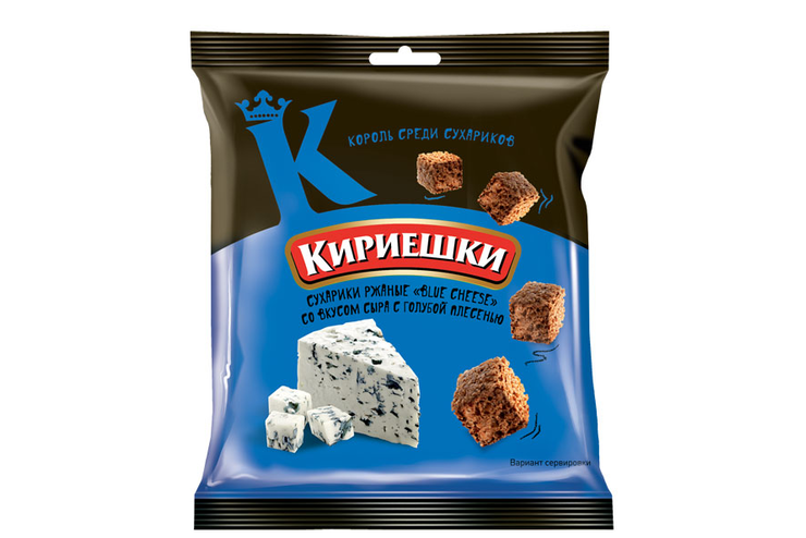 «Кириешки», сухарики со вкусом сыра с голубой плесенью, 40 г «Кириешки», сухарики со вкусом сыра с голубой плесенью, 40 г