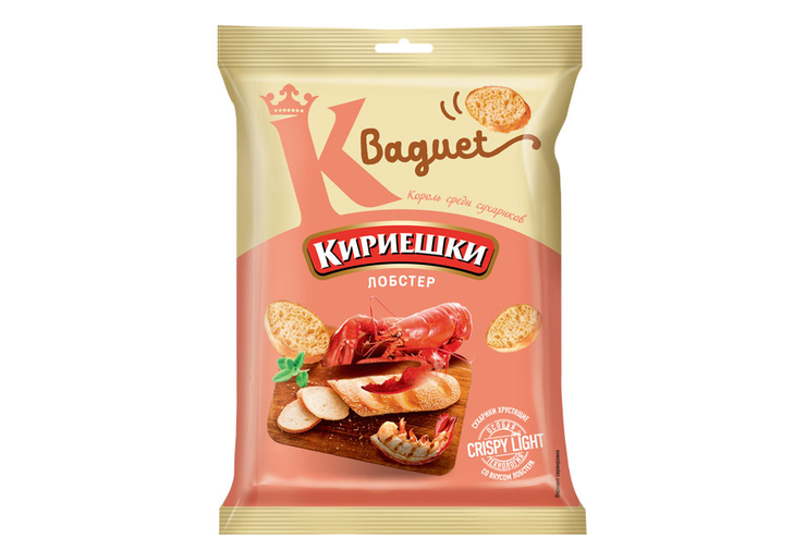 «Кириешки Baguet», сухарики со вкусом лобстера, 50 г «Кириешки Baguet», сухарики со вкусом лобстера, 50 г