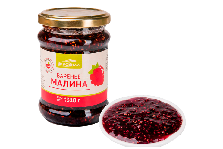 Варенье «ВкусВилл» малиновое, 310 г Варенье «ВкусВилл» малиновое, 310 г