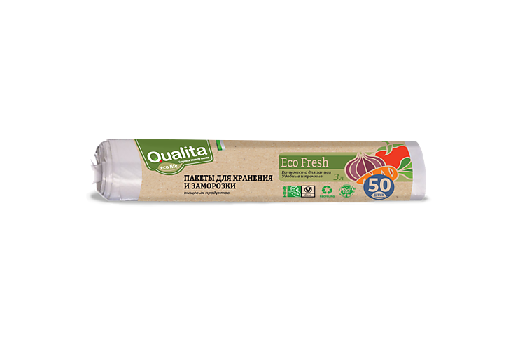 Пакеты для заморозки «Qualita» Eco Fresh, 50шт