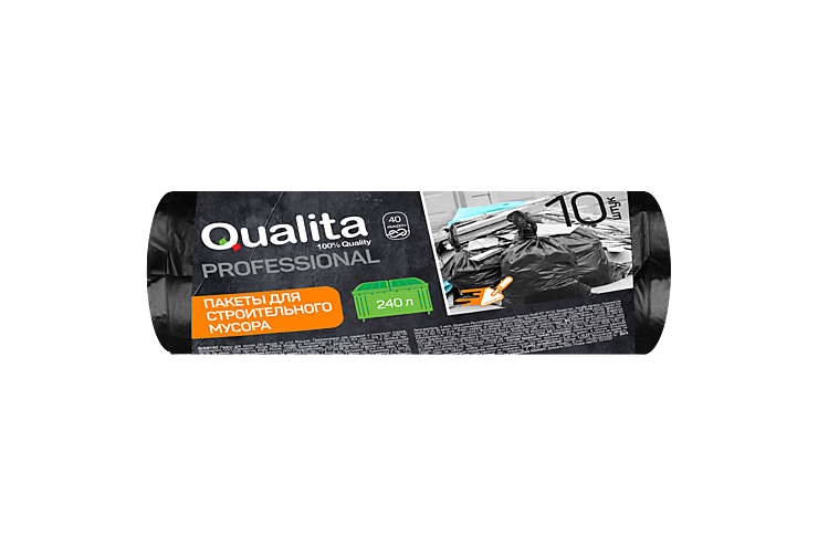 Пакеты для мусора «Qualita» особопрочные, 240 литров, 10шт