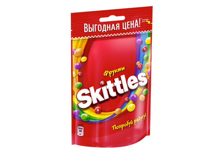 Конфета жевательная «Skittles» Фрукты, 70 г Конфета жевательная «Skittles» Фрукты, 70 г