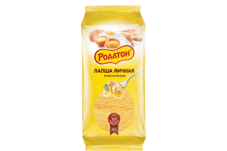 Лапша яичная «Роллтон» Классическая, 250 г Лапша яичная «Роллтон» Классическая, 250 г