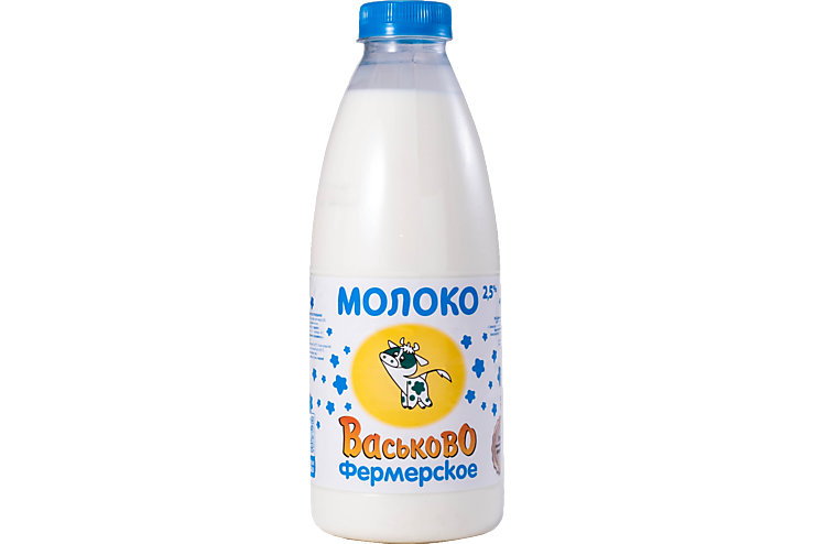 Молоко 2.5% «Васьково», 930 мл