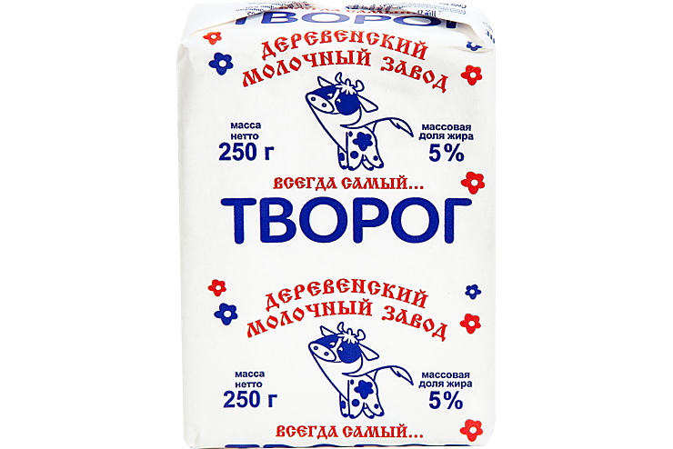 Творог 5% «Деревенский молочный завод», 250 г