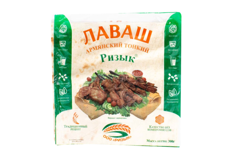 Лаваш «Ризык» Армянский тонкий, 300 г Лаваш «Ризык» Армянский тонкий, 300 г