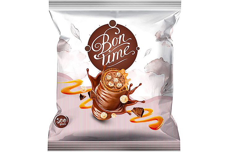 Конфеты BonTime caramel&сrisp (упаковка 0,5 кг)
