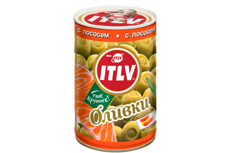 Оливки «ITLV» с лососем, 314 мл Оливки «ITLV» с лососем, 314 мл