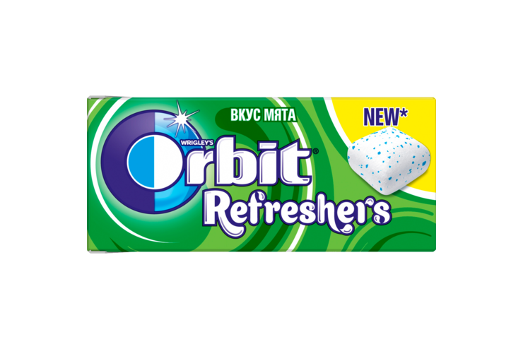 Жевательная резинка «Orbit» Refreshers Мята, 16 г Жевательная резинка «Orbit» Refreshers Мята, 16 г