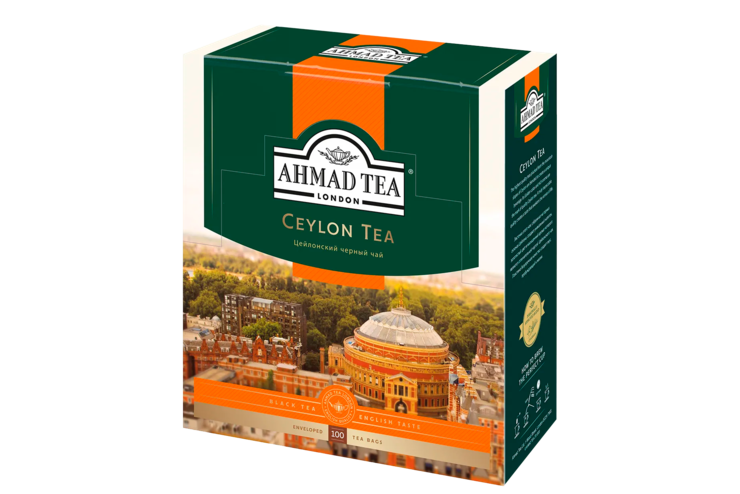 Чай черный «Ahmad Tea» Цейлонский, 100 пакетиков Чай черный «Ahmad Tea» Цейлонский, 100 пакетиков